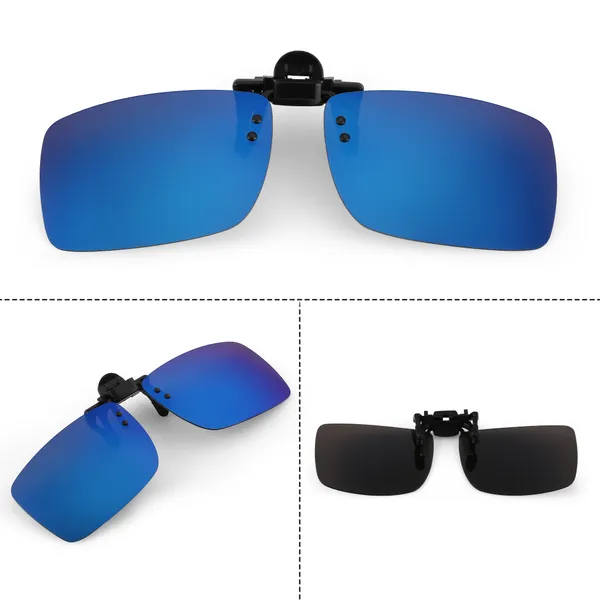 AEC_Shooter_Polarized_Clip-On_Aviator_Driving_Unisex_Sunglasses_Attaches_On_Spectacle_Frame
