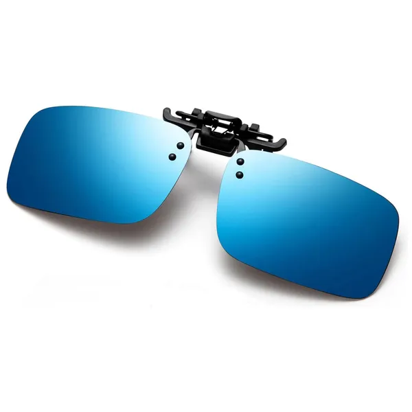 AEC_Shooter_Polarized_Clip-On_Aviator_Driving_Unisex_Sunglasses_Attaches_On_Spectacle_Frame