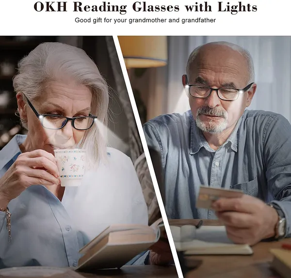 AEC_VRead_BlueRazr_Lenses_In_FullRim_Reading_Eyeglasses_Inbuilt_Night_Mode_LED_Light
