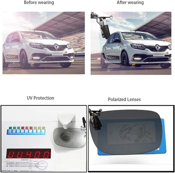 AEC_Shooter_Polarized_Clip-On_Aviator_Driving_Unisex_Sunglasses_Attaches_On_Spectacle_Frame