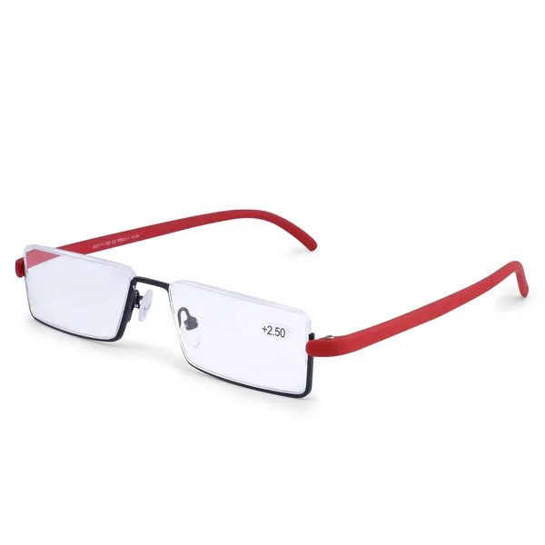 AEC_Executive1_Designer_Portable_Semi-Rimless_Reading_Glasses_Lightweight,_Flexible,_with_Easy_Slide_Flip_Case