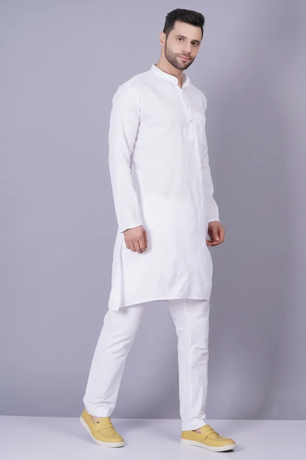 White_Cotton_Kurta_Pyjama