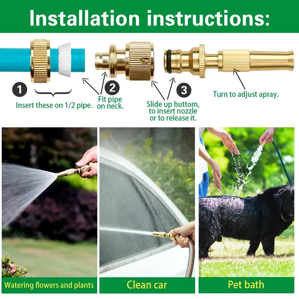 Combo-_1_Microfiber_Car_Cleaning_Cloth_&_1_Brass_Nozzle_for_Cleaning_Vehicle,_Stairs,_Wall_etc.
