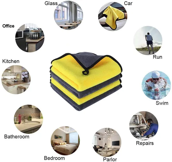 Combo-_1_Microfiber_Car_Cleaning_Cloth_&_1_Brass_Nozzle_for_Cleaning_Vehicle,_Stairs,_Wall_etc.