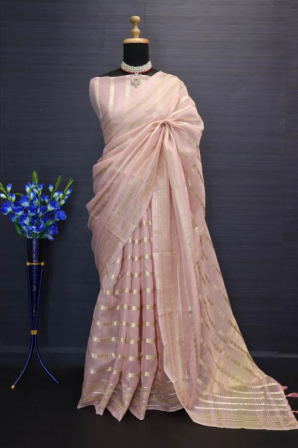 Baby_Pink_Soft_Tussar_Silk_Saree_With_Gold_Zari_Weaving_Border