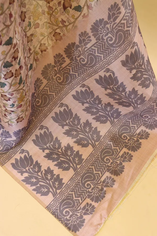 Pink_Colour_Smooth_Silk_Saree_With_Digital_Kalmkari_Print