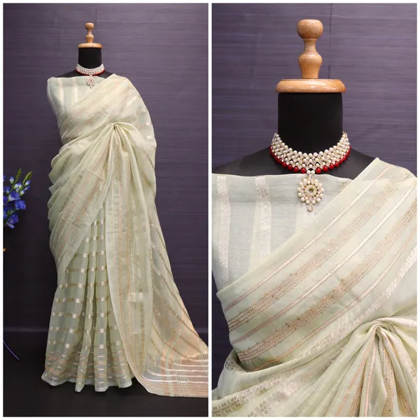Pista_Green_Soft_Tussar_Silk_Saree_With_Gold_Zari_Weaving_Border