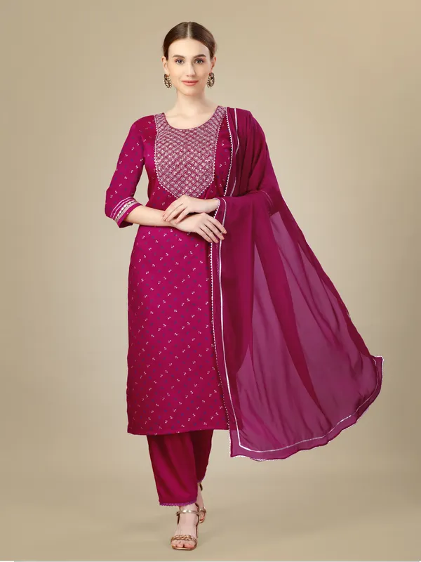 Rani_Silk_Blend_Kurta_Pant_Dupatta_Set_With_Embroidery_&_Sequence_Work