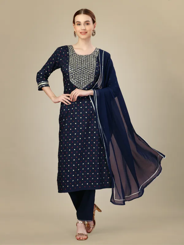 Navy_Blue_Silk_Blend_Kurta_Pant_Dupatta_Set_with_Embroidery_&_Sequence_Work