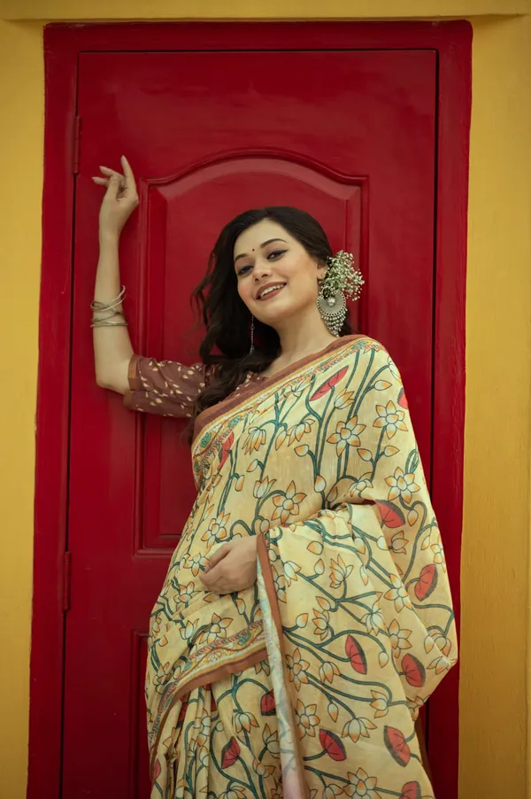 Soft_Pichwai_Print_Mul_Linen_Cotton_Saree