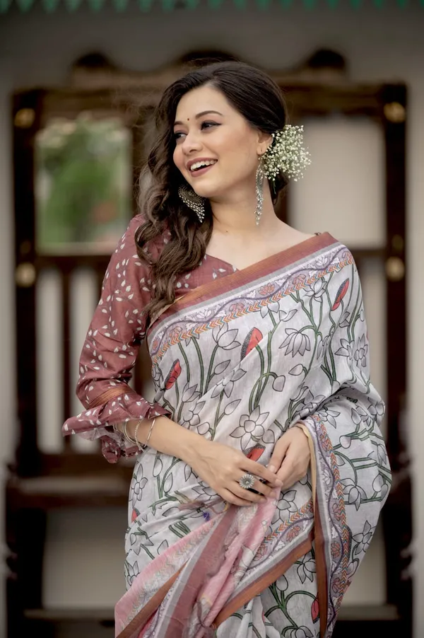 Soft_Pichwai_Print_Mul_Linen_Cotton_Saree