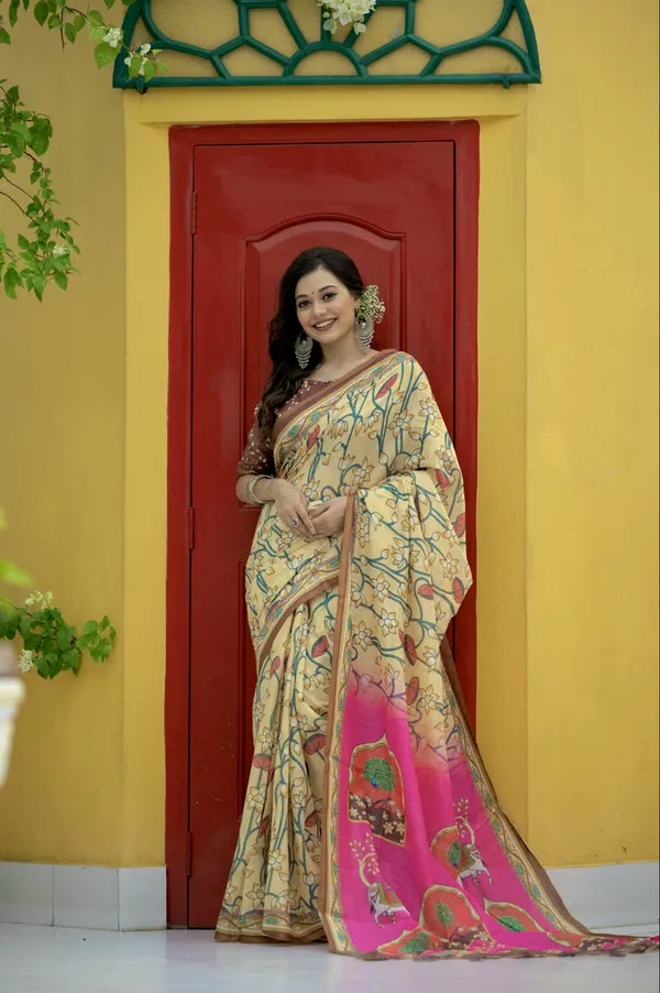 Soft_Pichwai_Print_Mul_Linen_Cotton_Saree