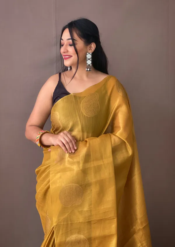 Mustard_Banarasi_Tissue_Silk_Saree