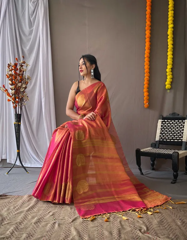 Pink_Banarasi_Tissue_Silk_Saree