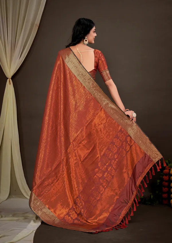 Copper_Luxurious_Kanjivaram_Silk_Saree_Weave_of_Royalty_With_Blouse_Piece_Attached