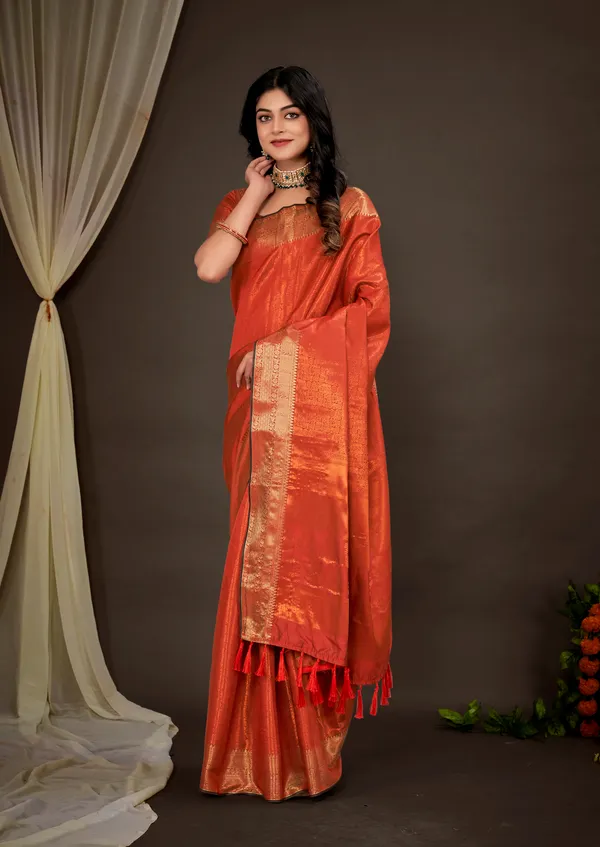 Red_Luxurious_Kanjivaram_Silk_Saree_Weave_of_Royalty_With_Blouse_Piece_Attached