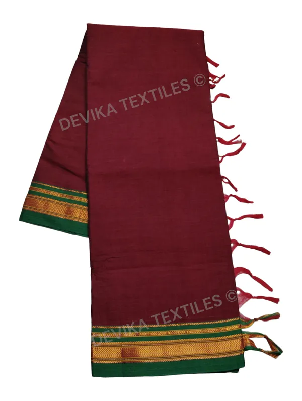 maroon__ilkal_paras_border_pure_mercerised_cotton_saree_with_running_blouse_piece