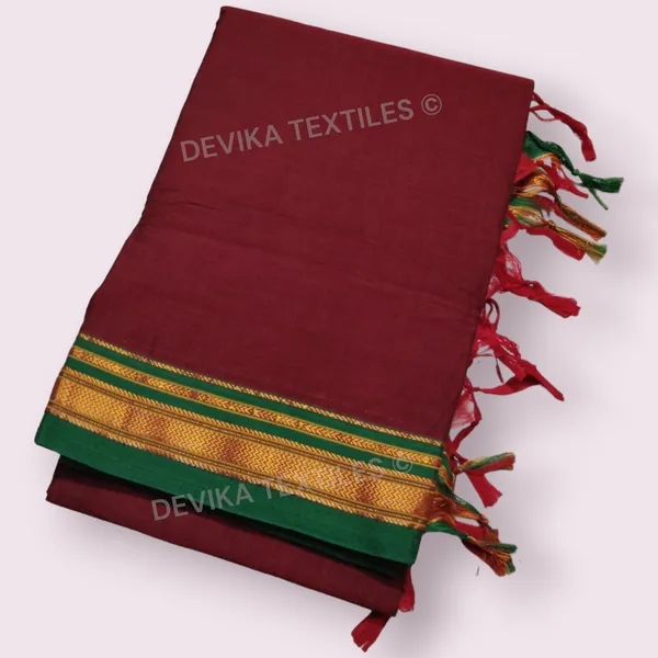 maroon__ilkal_paras_border_pure_mercerised_cotton_saree_with_running_blouse_piece