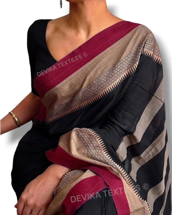 Avani_Border_Narayanpeth_Handloom_Cotton_Sarees_With_Running_Blouse_Piece_(Same_as_saree)