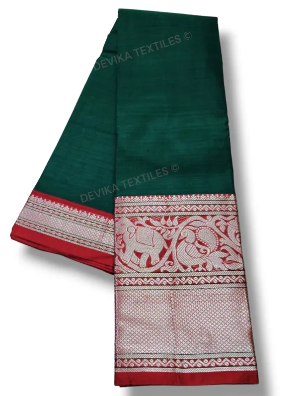 Bottle_Green_Big_Elephant_Silver_Jari_Border