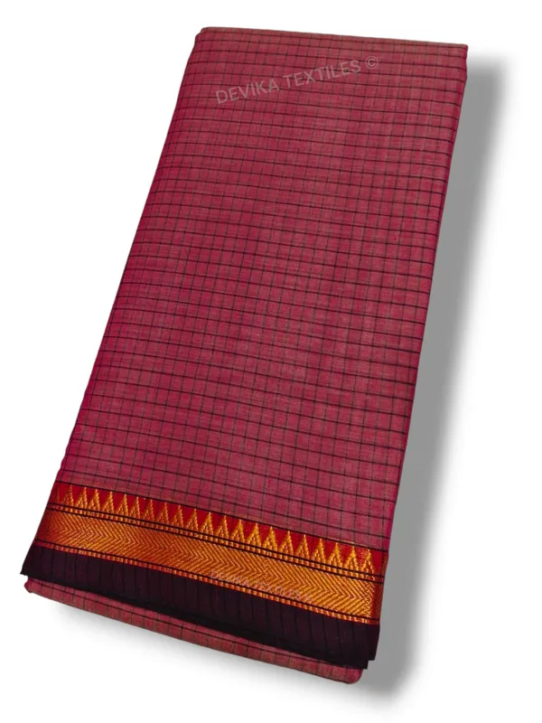 Brick_Red_Ashwini_Narayanapet_Pure_Cotton_saree_with_running_blouse_piece_(Same_As_Saree)