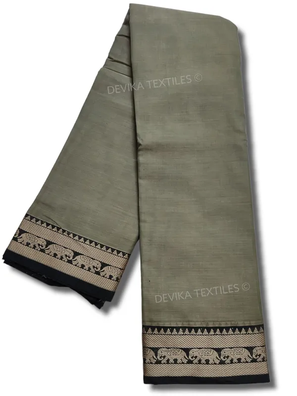 Brick_Red_elephant_thread_border_narayanpet_cotton_sarees_with_running_blouse_piece