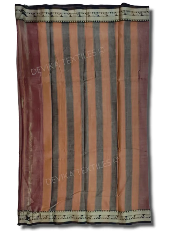 Brick_Red_elephant_thread_border_narayanpet_cotton_sarees_with_running_blouse_piece