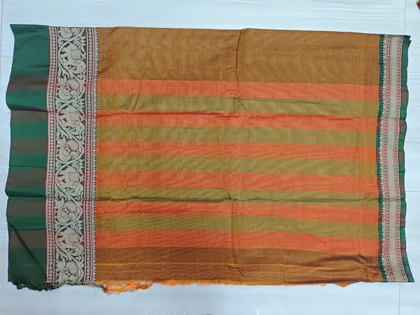 Brown_Tanvi_Thread_Border_Narayanpeth_Pure_Handloom_Cotton_saree_with_Running_blouse_piece_(Same_As_Saree)