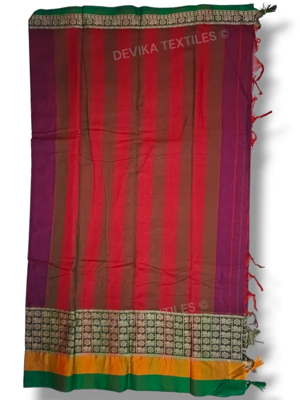 Chandrakala_Magenta_Narayanpeth_Pure_Handloom_Cotton_Saree_With_Running_Blouse_Piece(Same_As_saree)