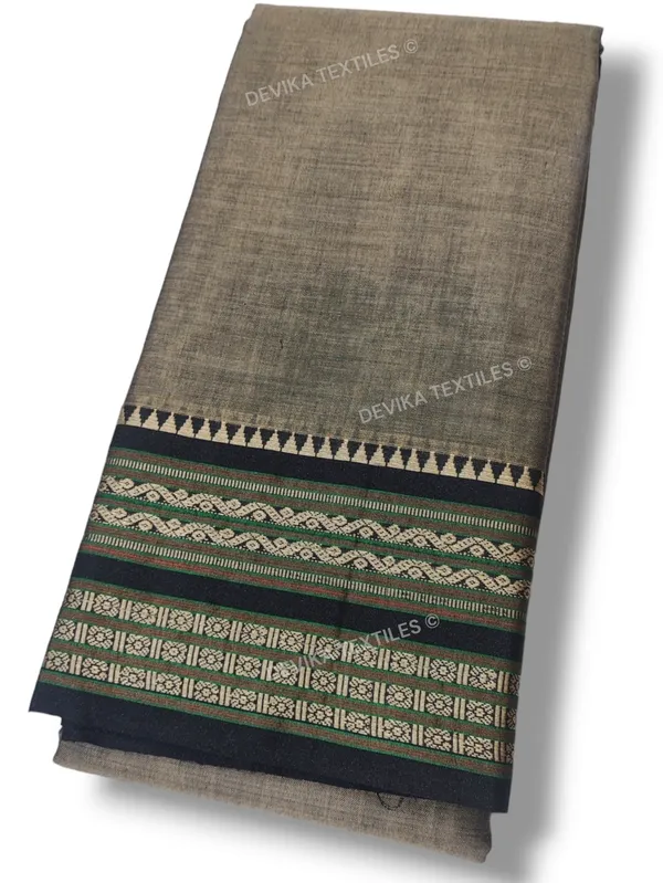 Rohini_Charcoal_Grey__Narayanpet_Pure_Handloom_Cotton_Saree_with_running_blouse_piece