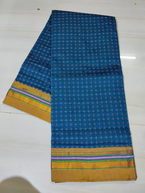 Aananda_Cottonsilk_Ilkal_starplus_pattern_saree_with_running_blouse_piece
