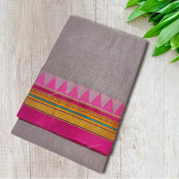 Grey_Ilkal_Cottonsilk_M_Border_Saree_with_Running_blouse_piece