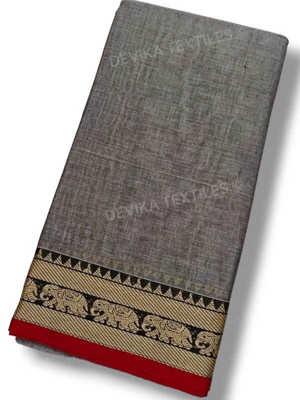 Grey_Narayanpeth_Pure_Handloom_Cottton_Saree_With_Running_Blouse_Piece(Same_as_saree)