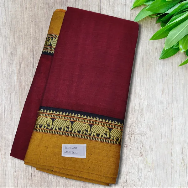 Pure_Handloom_Narayanpeth_Cotton_Saree_With_Running_Blouse_Piece_(Maroon)_For_Women