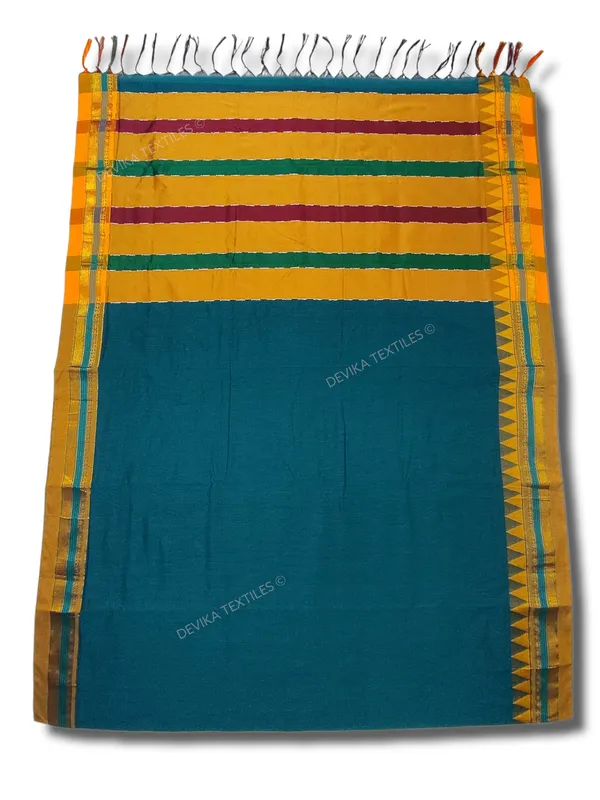 Ilkal_Ananda_Color_Cottonsilk_M_Border_Saree_with_Running_blouse_piece