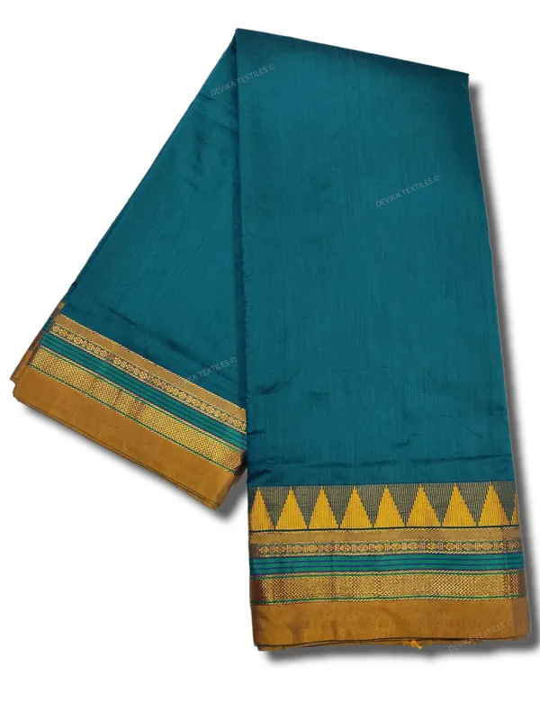 Ilkal_Ananda_Color_Cottonsilk_M_Border_Saree_with_Running_blouse_piece