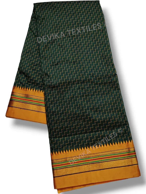 Ilkal_Zig_Zag_Pattern_Cottonsilk_Saree_with_running_blouse_piece