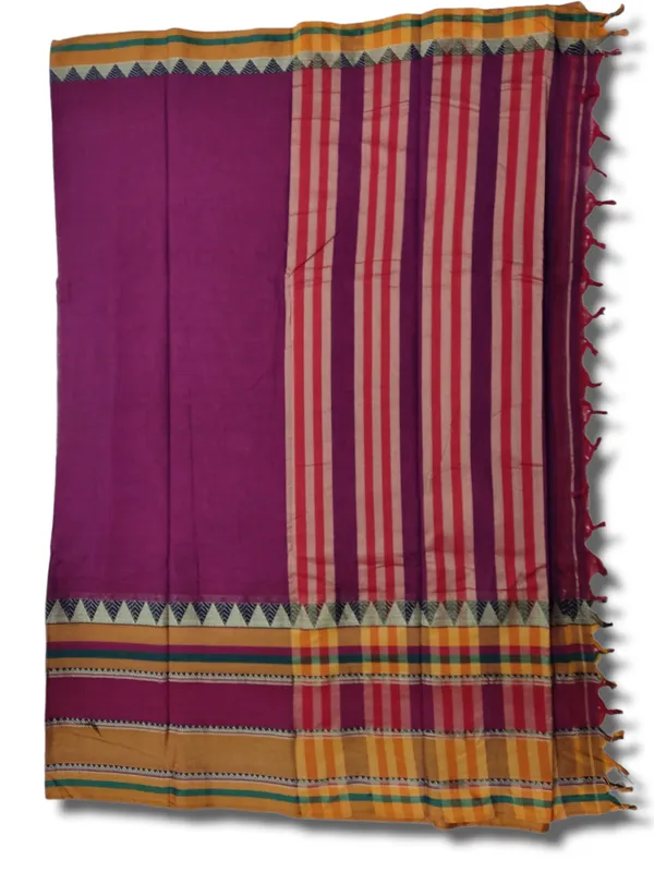 Magenta_Rangoli_Border_Narayanpet_Pure_Handloom_Cotton_Saree_with_Running_blouse_piece