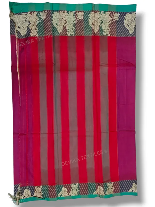 Magenta_Sapthapadhi_Narayanpeth_Pure_Handloom_Cotton_saree_with_Running_blouse_piece_(Same_As_Saree)