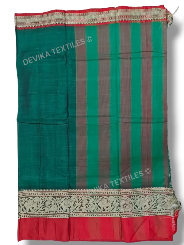 Bottle_Green_Tanvi_Thread_Narayanpeth_Pure_Handloom_Cotton_saree_with_Running_blouse_piece_(Same_As_Saree)