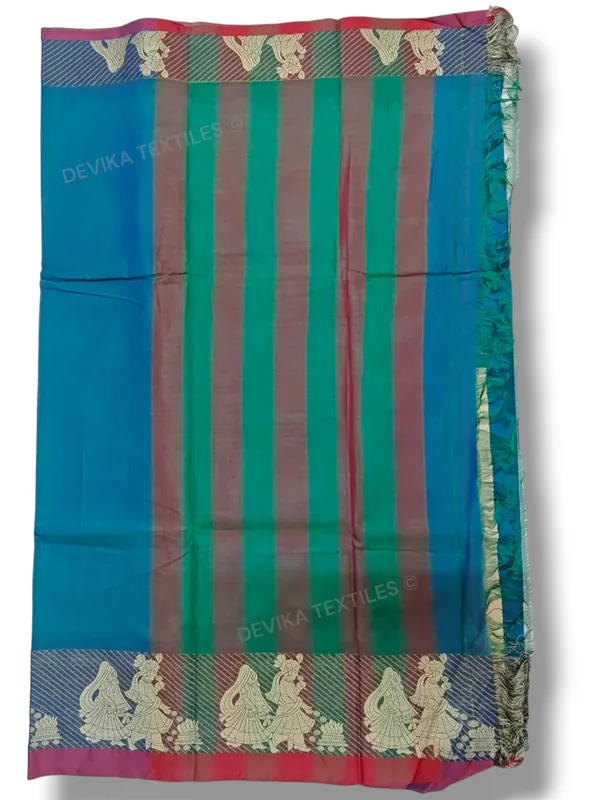 Rama_Green_Sapthapadhi_Narayanpeth_Pure_Handloom_Cotton_saree_with_Running_blouse_piece_(Same_As_Saree)