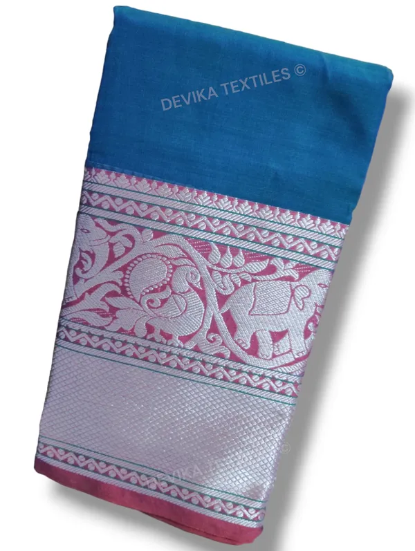 Rama_Tanvi_Border_100%_Pure_Narayanpet_handloom_Cotton_saree_with_Running_blouse_piece