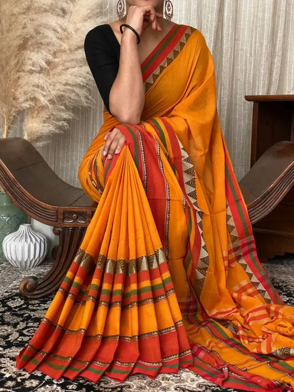 Rangoli_Border_Narayanpet_Pure_Handloom_Cotton_Sarees_with_Running_blouse_piece