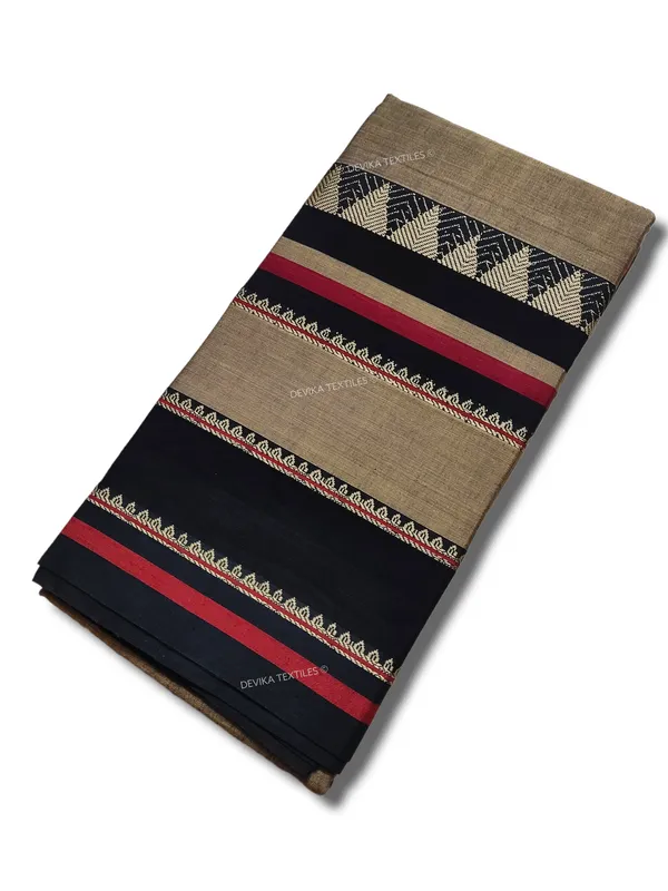 Rangoli_Charcoal_Grey_Narayanpet_Pure_Cotton_saree_with_Running_blouse_piece