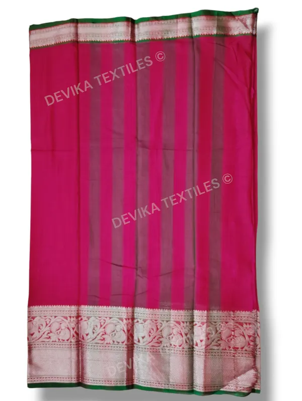 Rani_Big_Silver_Jari_border_Narayanpet_pure_handloom_Cotton_saree_with_running_blouse_piece