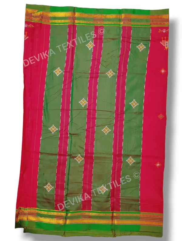 ilkal_Kasuti_work_cottonsilk__saree_with_running_blouse_piece