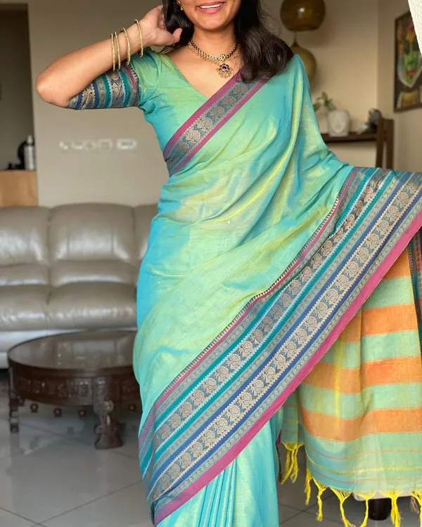 Shravvya_Narayanpeth_Pure_Mercerised_Cotton_Saree_With_Running_Blouse_PIece_(Same_As_Saree)