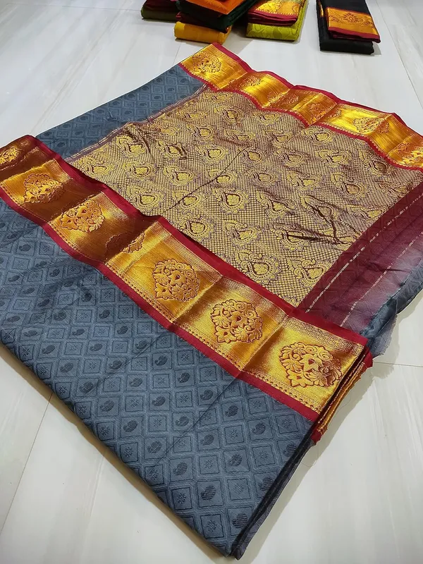 Handloom_Pure_Masarised_Cotton_Saree_With_Running_Blouse_Piece_For_Women