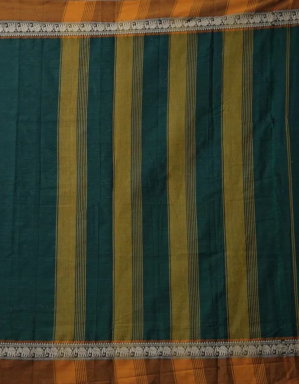 Pure_Handloom_Narayanpet_Cotton_Saree_With_Blouse_Piece_And_Tassels_From_The_Weavers_Of_Andhra_Pradesh_(Green+Free_Size)_For_Women