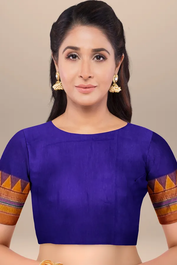 VOILET_COTTON_SILK_M_BORDER_ILKAL_SAREE_WITH_RUNNING_BLOUSE_PIECE_FOR_WOMENS